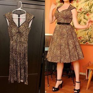 Leopard Print Heidi Dress, XS, Worn Once